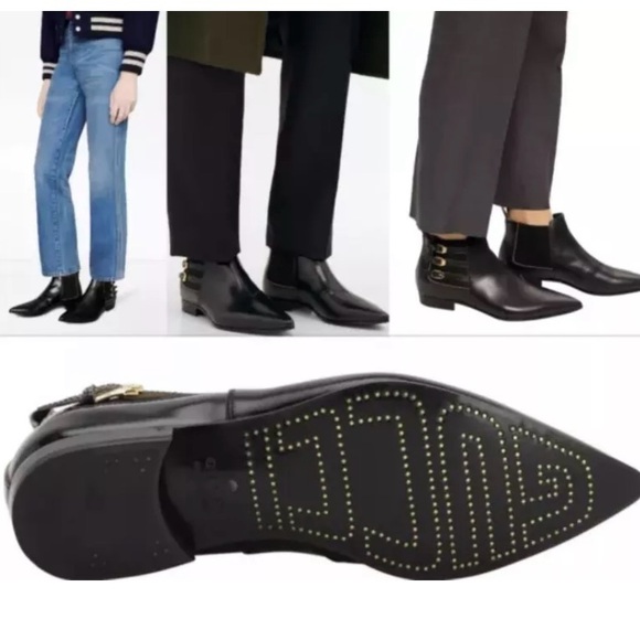 GUCCI Mens Cordovan Lux Leather Ankle Boot Black Size 38 EU - Picture 8 of 9